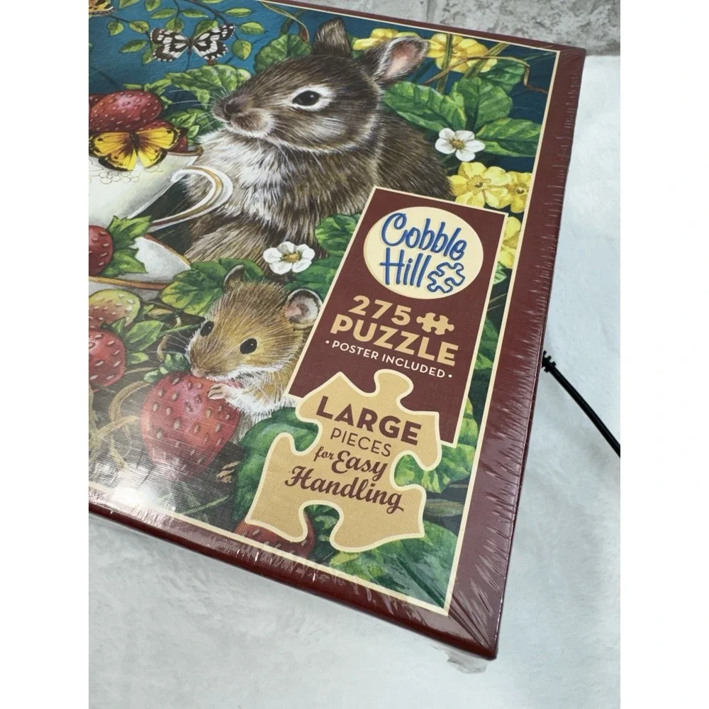 New‎ Cobble Hill Berry Sweet 275 Large Piece Jigsaw Puzzle Sealed Bunny